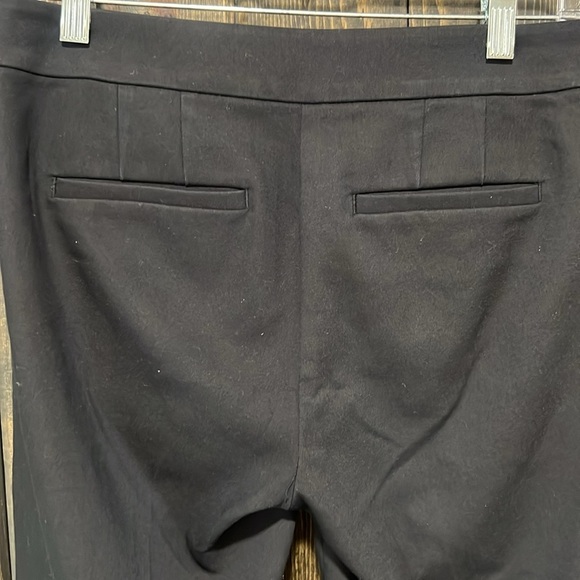Loft Dress Pants 0 High Waist Curvy Skinny Black Gold Buttons Trousers Office - Picture 8 of 11